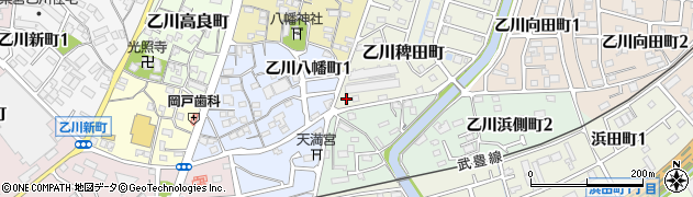 愛知県半田市乙川稗田町65周辺の地図