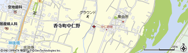 兵庫県姫路市香寺町中仁野458周辺の地図
