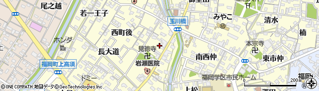 読売新聞　新岡崎店周辺の地図