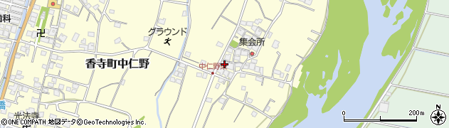 兵庫県姫路市香寺町中仁野609周辺の地図