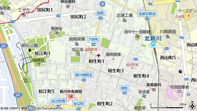 〒447-0862 愛知県碧南市相生町の地図