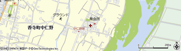 兵庫県姫路市香寺町中仁野612周辺の地図