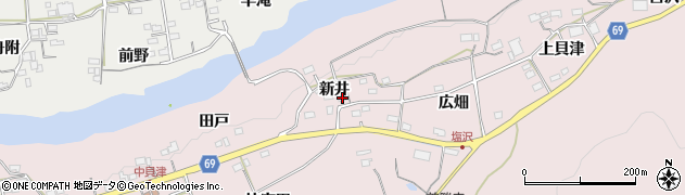愛知県新城市日吉（新井）周辺の地図