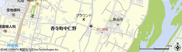 兵庫県姫路市香寺町中仁野周辺の地図