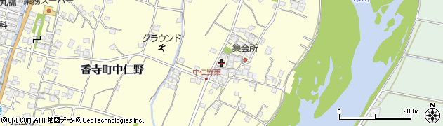 兵庫県姫路市香寺町中仁野610周辺の地図