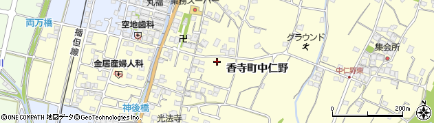 兵庫県姫路市香寺町中仁野70周辺の地図