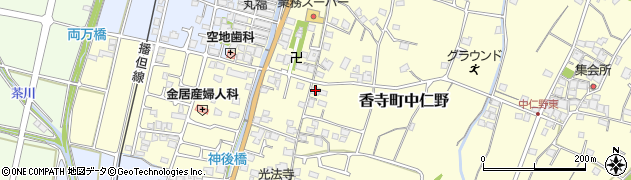 兵庫県姫路市香寺町中仁野68周辺の地図