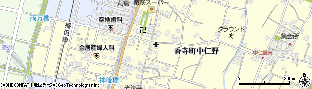 兵庫県姫路市香寺町中仁野69周辺の地図