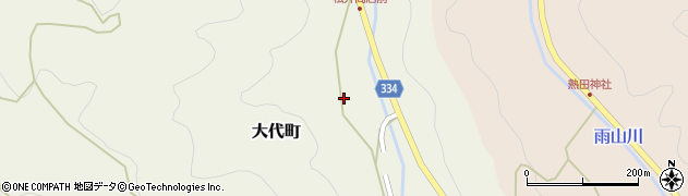 愛知県岡崎市大代町林下18周辺の地図
