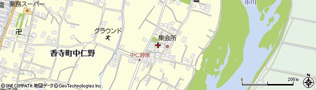 兵庫県姫路市香寺町中仁野613周辺の地図
