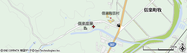 滋賀県甲賀市信楽町牧1666周辺の地図