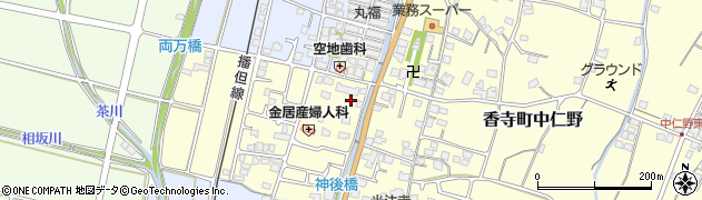 兵庫県姫路市香寺町中仁野161周辺の地図