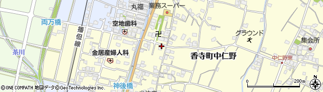 兵庫県姫路市香寺町中仁野136周辺の地図
