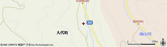 愛知県岡崎市大代町林下周辺の地図