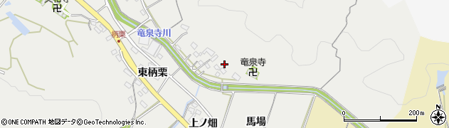 愛知県岡崎市竜泉寺町（西ノ山）周辺の地図
