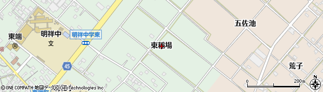 愛知県安城市東端町（東稲場）周辺の地図