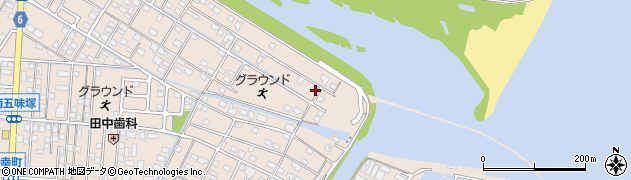 三重県四日市市楠町南五味塚1550周辺の地図