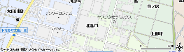 愛知県岡崎市上三ツ木町（北社口）周辺の地図