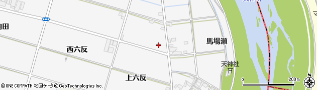 愛知県安城市小川町上六反8周辺の地図