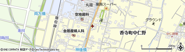 兵庫県姫路市香寺町中仁野128周辺の地図