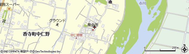 兵庫県姫路市香寺町中仁野628周辺の地図