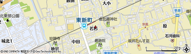 愛知県新城市平井（若杉）周辺の地図
