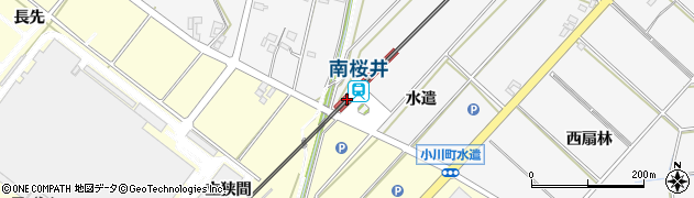 南桜井駅周辺の地図