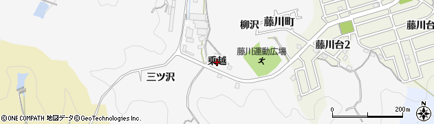 愛知県岡崎市藤川町（乗越）周辺の地図