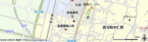 兵庫県姫路市香寺町中仁野163周辺の地図