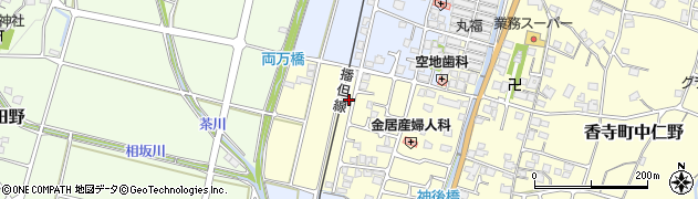 兵庫県姫路市香寺町中仁野202周辺の地図