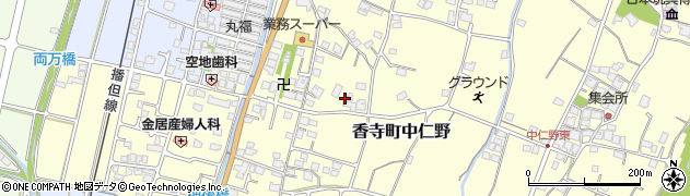 兵庫県姫路市香寺町中仁野54周辺の地図