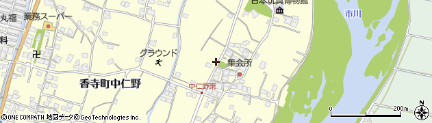 兵庫県姫路市香寺町中仁野530周辺の地図