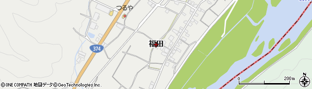岡山県赤磐市福田周辺の地図