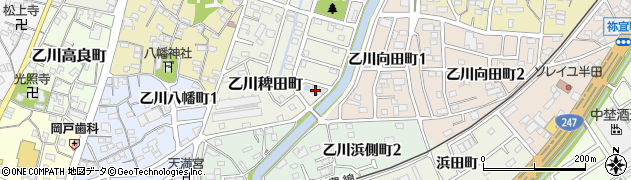愛知県半田市乙川稗田町172周辺の地図