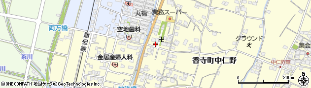兵庫県姫路市香寺町中仁野157周辺の地図
