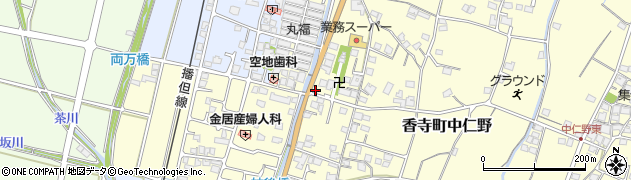 兵庫県姫路市香寺町中仁野159周辺の地図