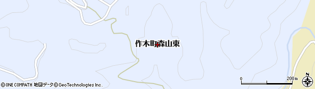広島県三次市作木町森山東周辺の地図