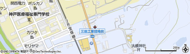 中兵庫信用金庫新三田支店周辺の地図