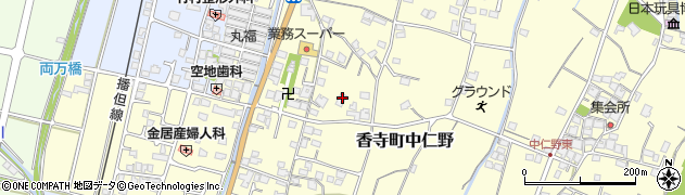 兵庫県姫路市香寺町中仁野56周辺の地図