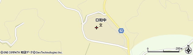 庄原市立口和中学校周辺の地図
