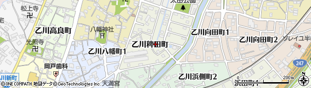 愛知県半田市乙川稗田町155周辺の地図