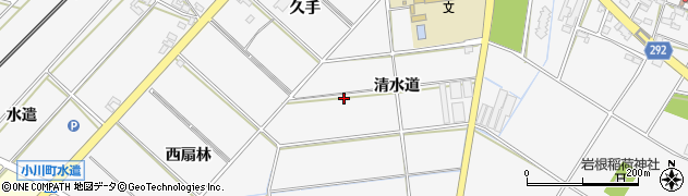 愛知県安城市小川町周辺の地図