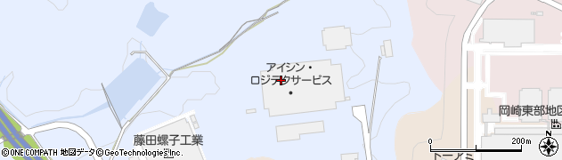 愛知県岡崎市池金町（中大入）周辺の地図