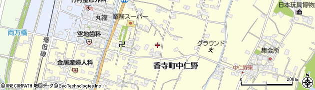 兵庫県姫路市香寺町中仁野47周辺の地図