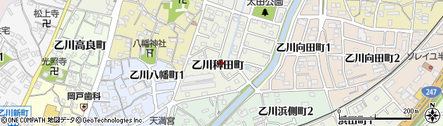 愛知県半田市乙川稗田町153周辺の地図