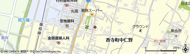兵庫県姫路市香寺町中仁野63周辺の地図