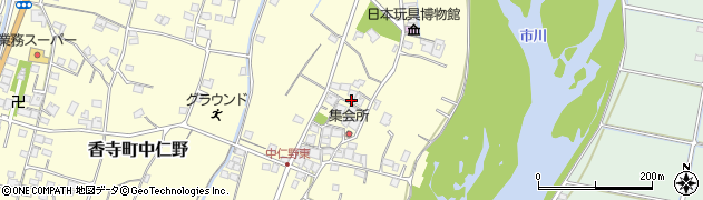 兵庫県姫路市香寺町中仁野621周辺の地図