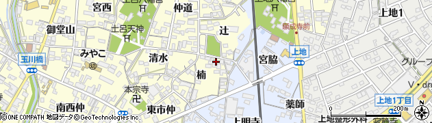 愛知県岡崎市福岡町楠15周辺の地図