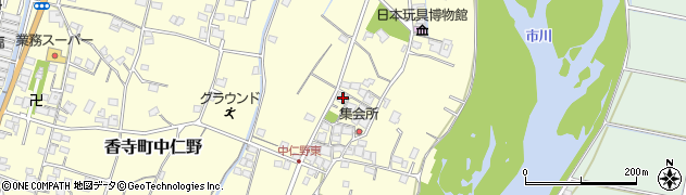 兵庫県姫路市香寺町中仁野619周辺の地図