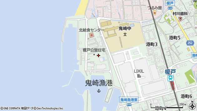 〒479-0848 愛知県常滑市港町の地図